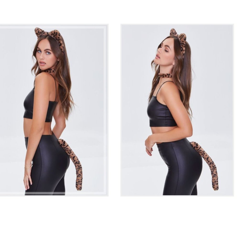 Halloween Plush Leopard Costume Set